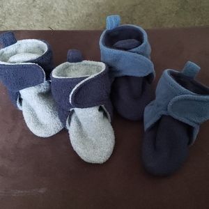 Baby Cozy Fleece Booties Two Pairs